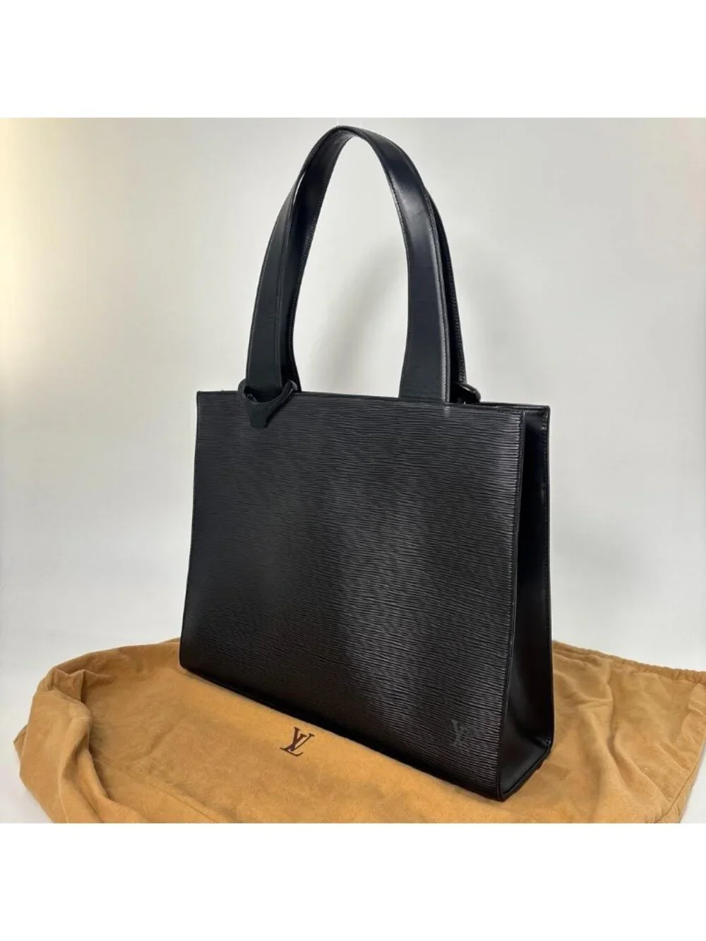 Louis Vuitton Epi Gemmo Black Business Tote Bag